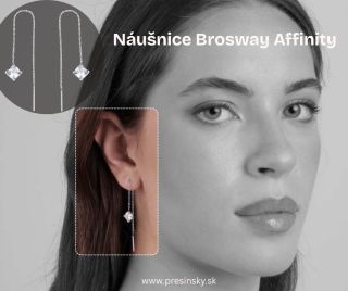 Jemná elegancia v striebornom tóne Dámske náušnice Brosway Affinity BFF189 z kvalitnej nehrdzavejúcej ocele, zdobené...